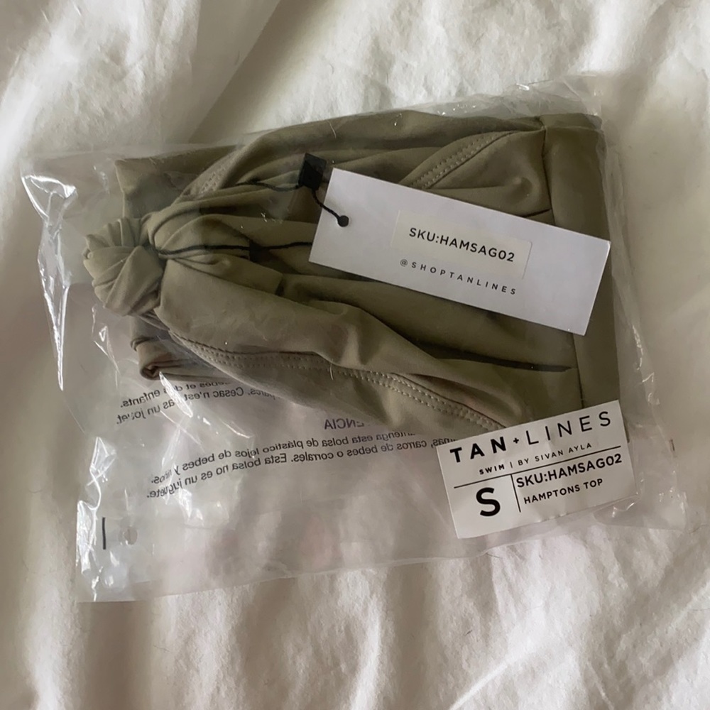 Tan + Lines by Sivan Ayla Hamptons Top in Sage